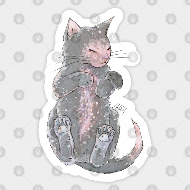 Galaxy Kitten Sticker by Aqutalion